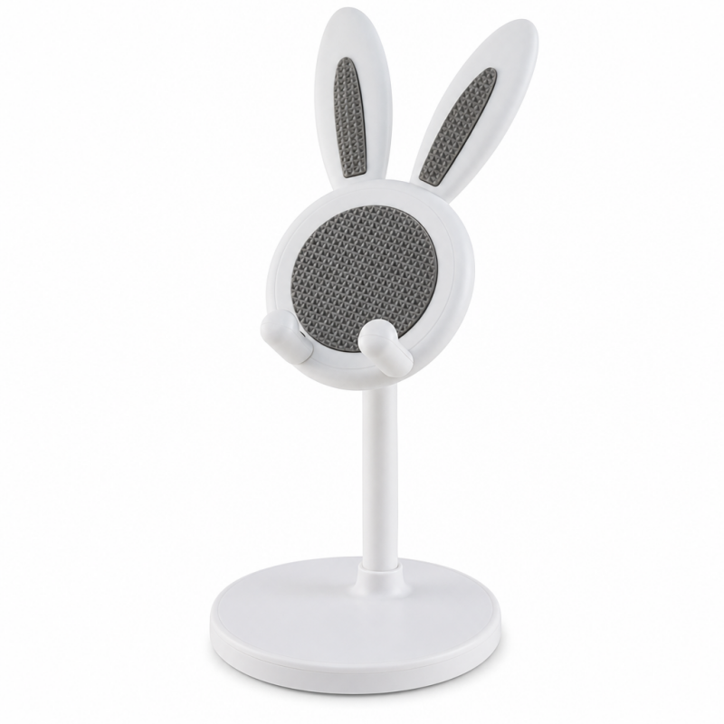 📢📢50% OFF !! ⏰Cute Bunny Aesthetic Desktop Phone Stand |Weighted Base with Anti-Scratch Silicone Pads🐰