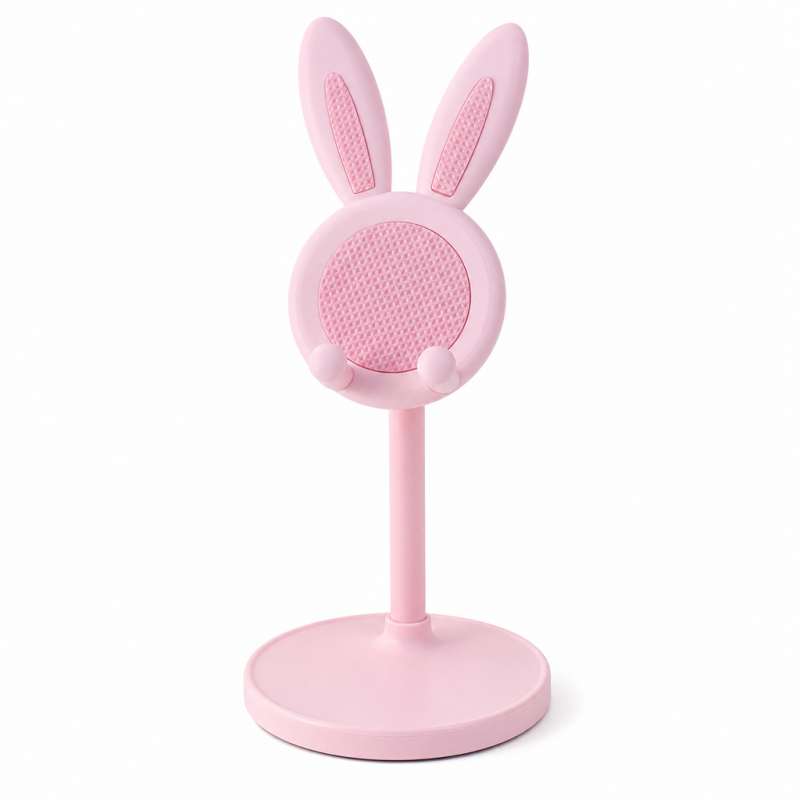 📢📢50% OFF !! ⏰Cute Bunny Aesthetic Desktop Phone Stand |Weighted Base with Anti-Scratch Silicone Pads🐰