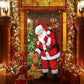 🎅 Christmas Door Cover For Instant Holiday Decor – Fade Resistant, Multi-Scene, Vivid Prints ✨
