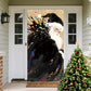 🎅 Christmas Door Cover For Instant Holiday Decor – Fade Resistant, Multi-Scene, Vivid Prints ✨