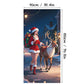 🎅 Christmas Door Cover For Instant Holiday Decor – Fade Resistant, Multi-Scene, Vivid Prints ✨