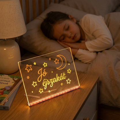 🎁2026 New Arrivals 50% OFF💥Glowing Acrylic Drawing Board – LED-Lit Display, Wipe & Redraw for Endless Desk Art ✨