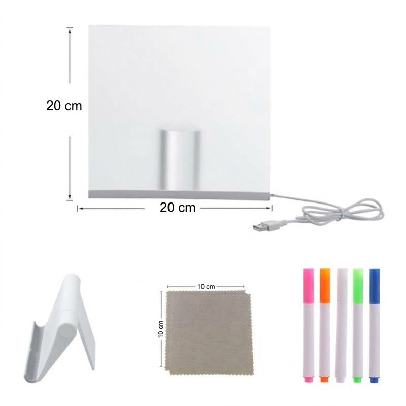 🎁2026 New Arrivals 50% OFF💥Glowing Acrylic Drawing Board – LED-Lit Display, Wipe & Redraw for Endless Desk Art ✨