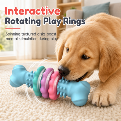 ⏳🔥LIMITED-TIME 50% OFF! ⏰Durable TPR Bone Shaped Dog Chew Toy Bite Resistant Teething Toy for Large Dogs🦴