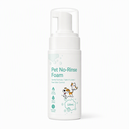 🐾 50% OFF! No-Rinse Pet Cleaning Mousse for Cats and Dogs ✨
