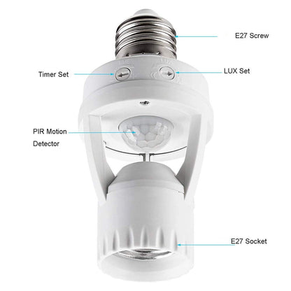 🔥50% OFF!!📢💡 Motion Sensor Light Socket – Turn Your Bulb Into a Hands-Free Sensor Light ✨