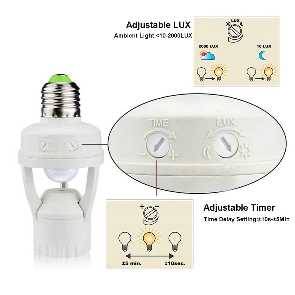 🔥50% OFF!!📢💡 Motion Sensor Light Socket – Turn Your Bulb Into a Hands-Free Sensor Light ✨