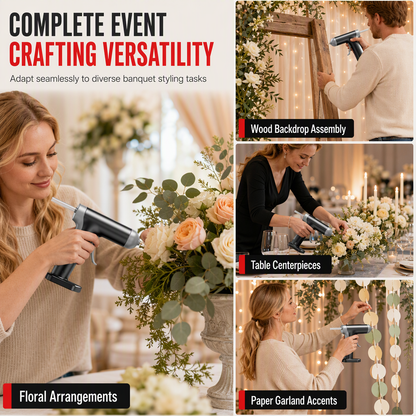 📢📢50% OFF !! ⏰Cordless Hot Melt Glue Gun Set – 2000mAh Rechargeable & 10 Glue Sticks, DIY Crafts Made Easy ✨