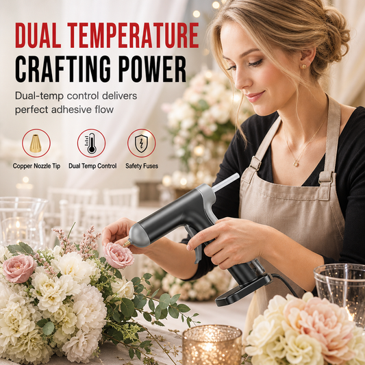 📢📢50% OFF !! ⏰Cordless Hot Melt Glue Gun Set – 2000mAh Rechargeable & 10 Glue Sticks, DIY Crafts Made Easy ✨