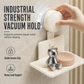⏰Vacuum Suction Soap Dish: V-Shaped Drainage, Rustproof Aluminum, No Drilling, Twist-Lock🧼