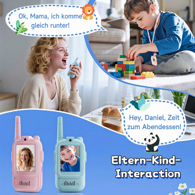 🏆 Last Day Special Price £9.99! 📹 Kids' Video Walkie Talkies – Live Video Chat & 3 Fun Voice Effects
