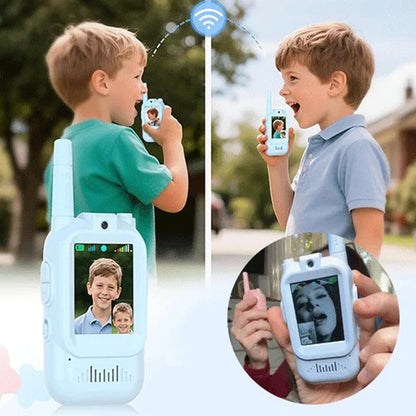 🏆 Last Day Special Price £9.99! 📹 Kids' Video Walkie Talkies – Live Video Chat & 3 Fun Voice Effects