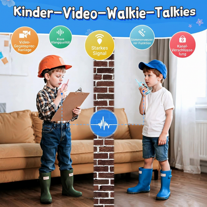 🏆 Last Day Special Price £9.99! 📹 Kids' Video Walkie Talkies – Live Video Chat & 3 Fun Voice Effects
