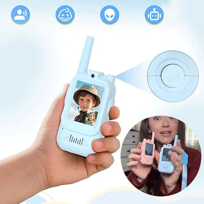 🏆 Last Day Special Price £9.99! 📹 Kids' Video Walkie Talkies – Live Video Chat & 3 Fun Voice Effects