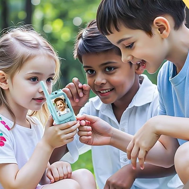 🏆 Last Day Special Price £9.99! 📹 Kids' Video Walkie Talkies – Live Video Chat & 3 Fun Voice Effects