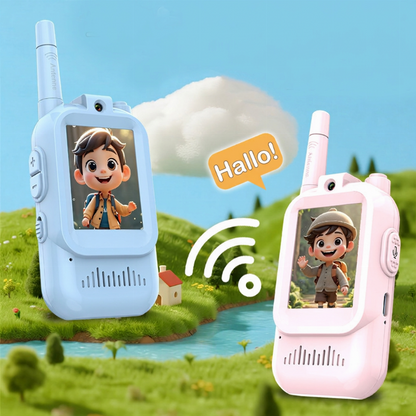 🏆 Last Day Special Price £9.99! 📹 Kids' Video Walkie Talkies – Live Video Chat & 3 Fun Voice Effects