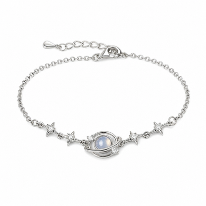 🪐 LIMITED-TIME 50% OFF! ✨ S925 Sterling Silver Planet Star Bracelet – Hypoallergenic, Dainty, Luminescent ✨