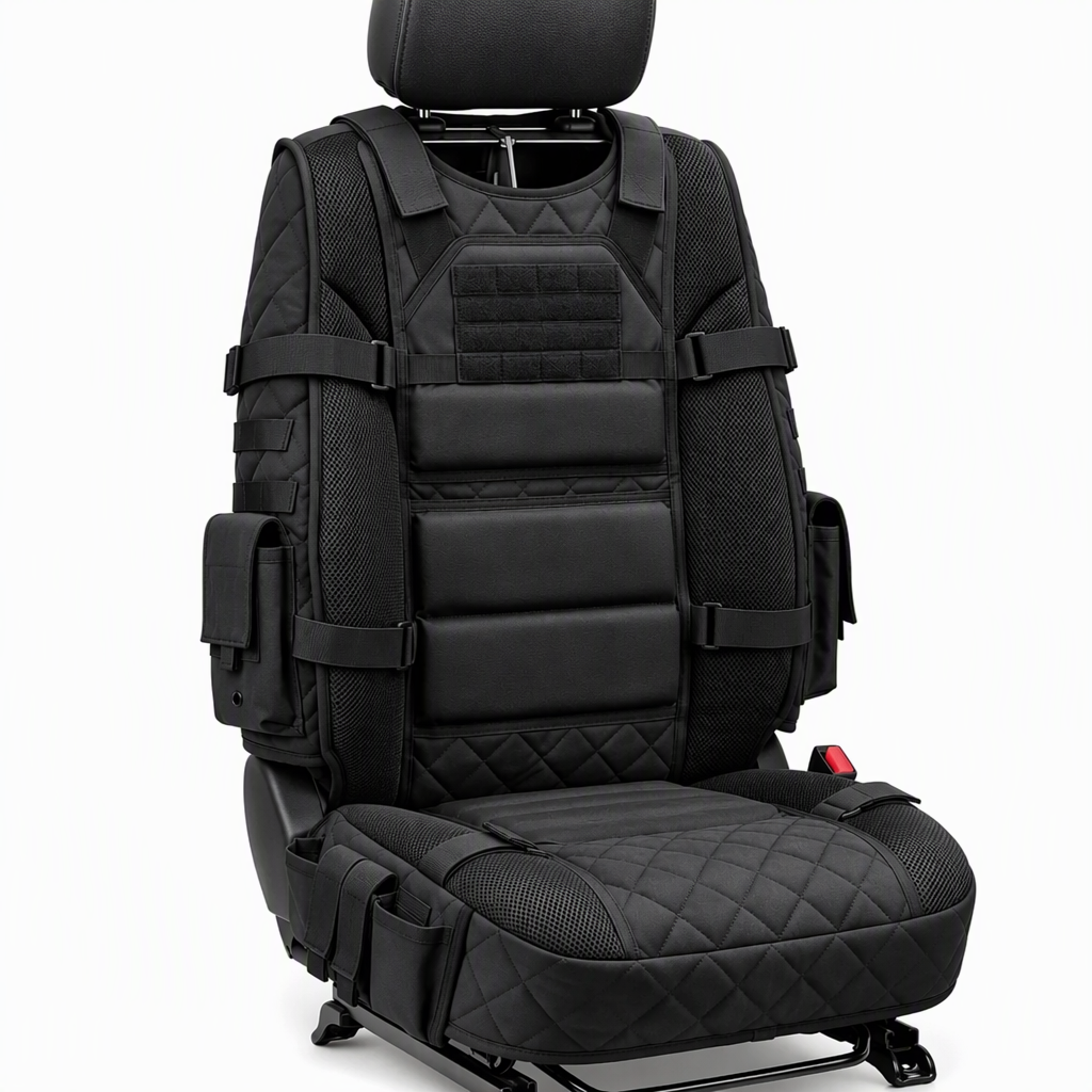 💥 Limited Time-50% OFF 🚙  Durable Tactical Truck Seat Cover ✨ Storage,Protection & All- Day Comfort