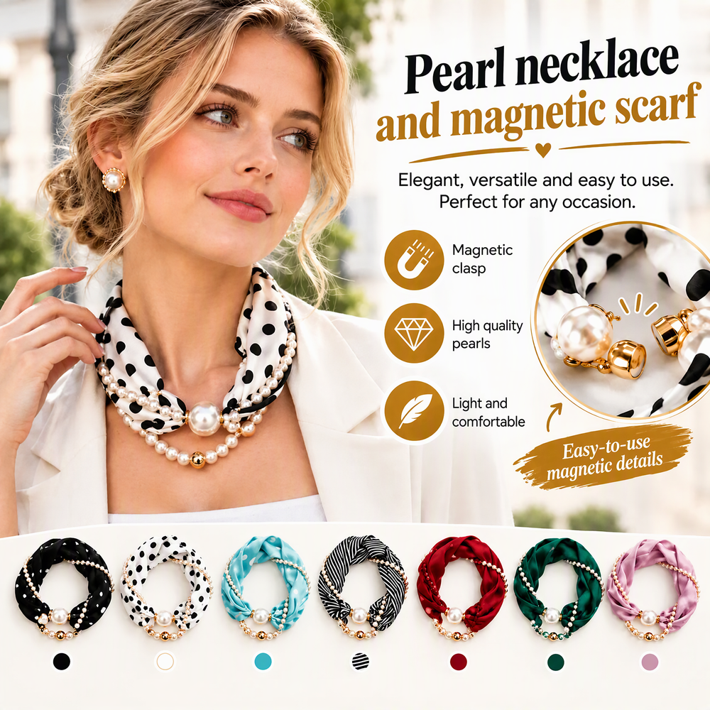 ⏳Limited-time 50% off⏰Pearl Scarf Necklace