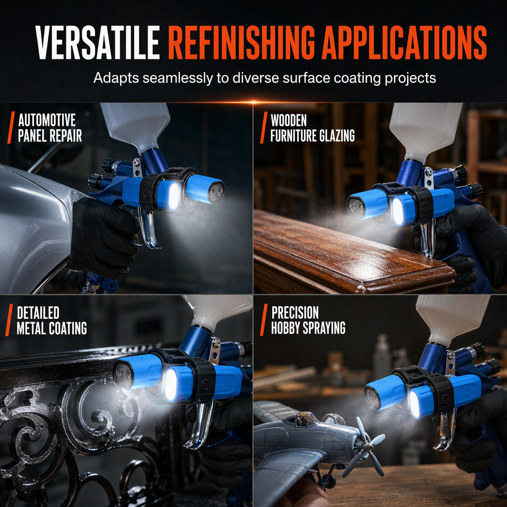 🎁2026 New Arrivals 50% OFF💥🔧✨ Lightweight Spray Gun – LED Aiming, Even Finish, Multi-scene 🎨