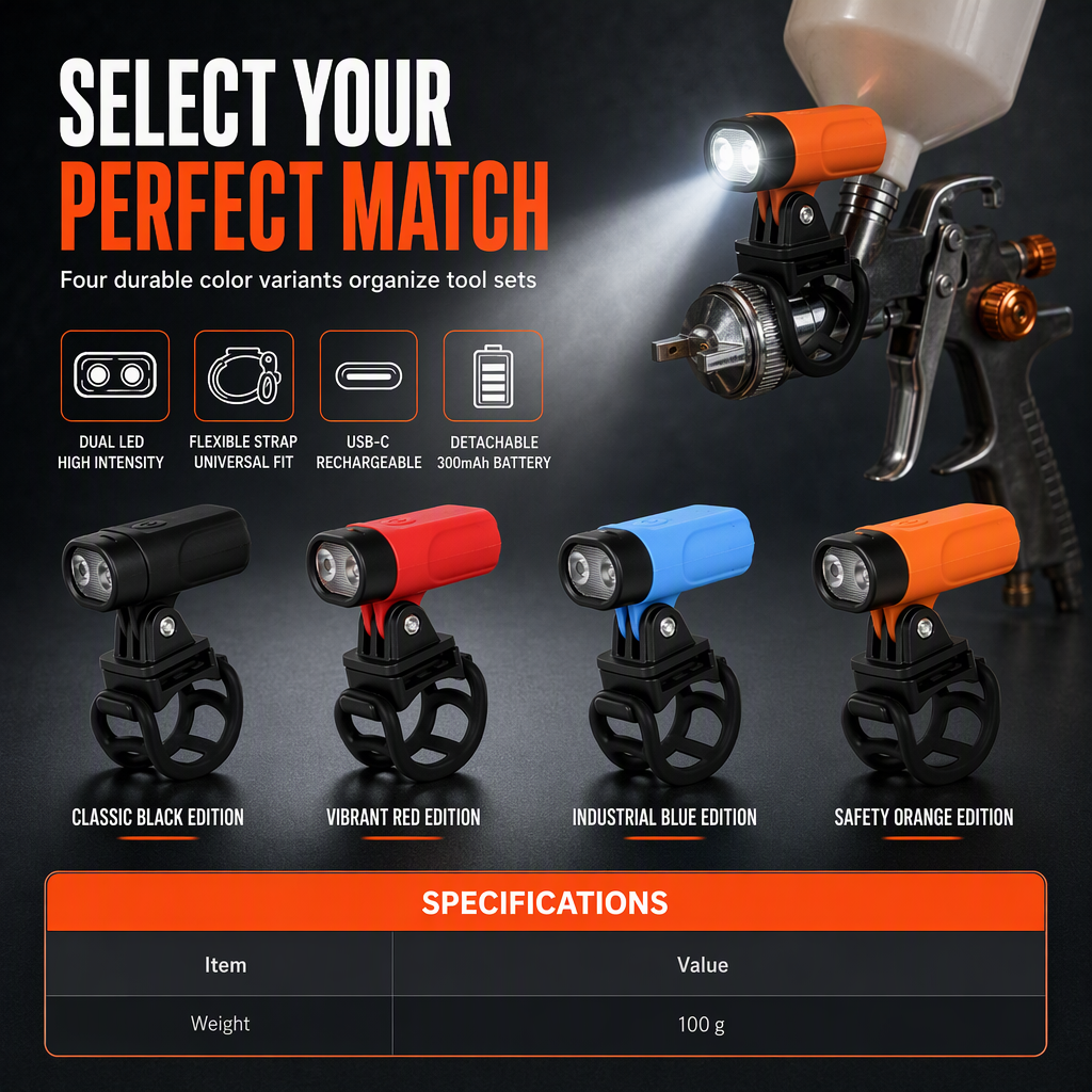 🎁2026 New Arrivals 50% OFF💥🔧✨ Lightweight Spray Gun – LED Aiming, Even Finish, Multi-scene 🎨