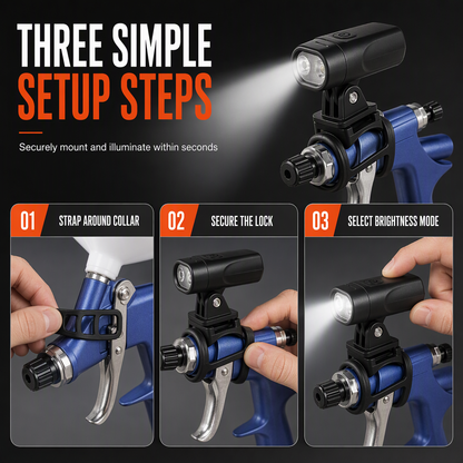 🎁2026 New Arrivals 50% OFF💥🔧✨ Lightweight Spray Gun – LED Aiming, Even Finish, Multi-scene 🎨