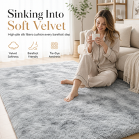⏳🔥LIMITED-TIME 50% OFF! ⏰ Soft Fluffy Velvet Rug: Dense Plush, Non-Shed, Cloud Comfort, for Living Room & Bedroom🧸