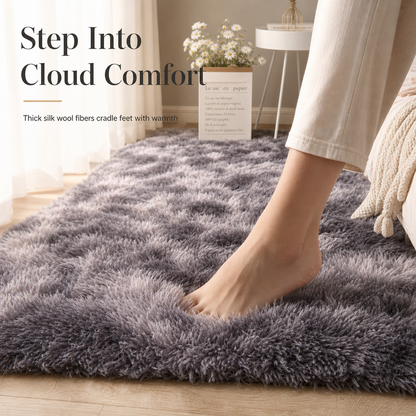 ⏳🔥LIMITED-TIME 50% OFF! ⏰ Soft Fluffy Velvet Rug: Dense Plush, Non-Shed, Cloud Comfort, for Living Room & Bedroom🧸