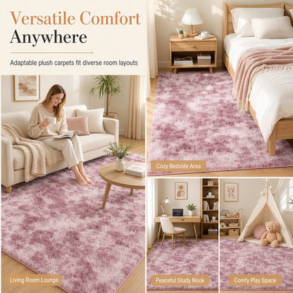 ⏳🔥LIMITED-TIME 50% OFF! ⏰ Soft Fluffy Velvet Rug: Dense Plush, Non-Shed, Cloud Comfort, for Living Room & Bedroom🧸