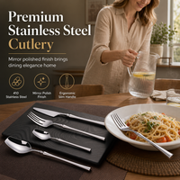 ⏳Time-Limited Special 50% OFF!⏰🍽️ 304 Stainless Steel Cutlery Set – Slim, Elegant & Mirror Polished ✨