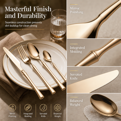 ⏳Time-Limited Special 50% OFF!⏰🍽️ 304 Stainless Steel Cutlery Set – Slim, Elegant & Mirror Polished ✨