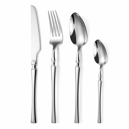 ⏳Time-Limited Special 50% OFF!⏰🍽️ 304 Stainless Steel Cutlery Set – Slim, Elegant & Mirror Polished ✨