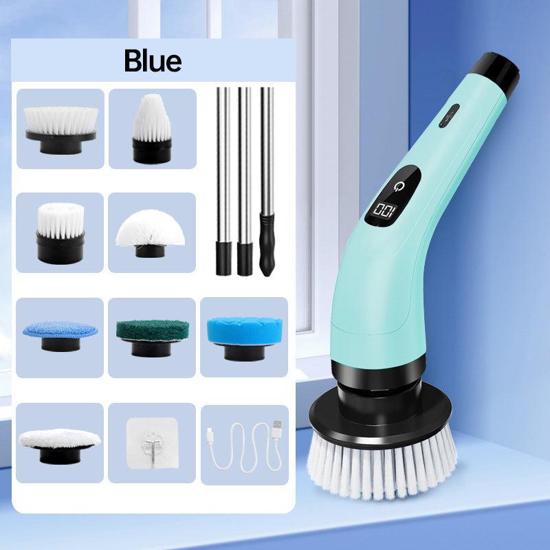 ⏳Time-Limited Special⏰8-in-1 Electric Cleaning Brush Set – Versatile Home Cleaning Made Easier ✨