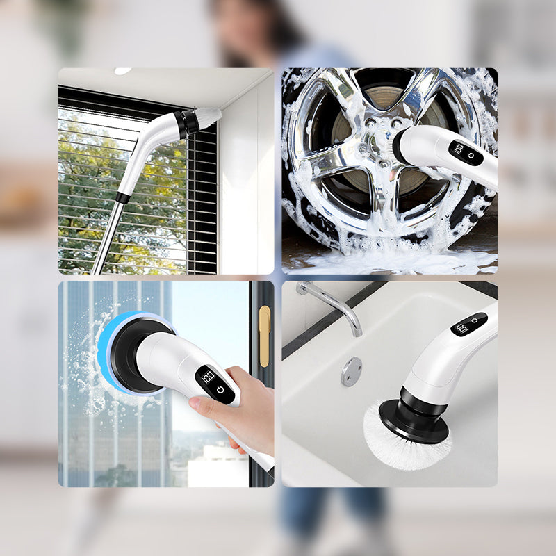 ⏳Time-Limited Special⏰8-in-1 Electric Cleaning Brush Set – Versatile Home Cleaning Made Easier ✨