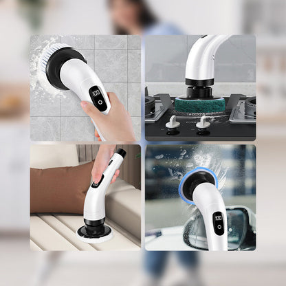 ⏳Time-Limited Special⏰8-in-1 Electric Cleaning Brush Set – Versatile Home Cleaning Made Easier ✨