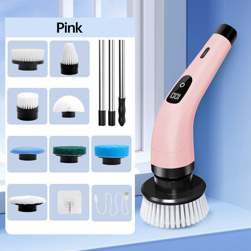 ⏳Time-Limited Special⏰8-in-1 Electric Cleaning Brush Set – Versatile Home Cleaning Made Easier ✨