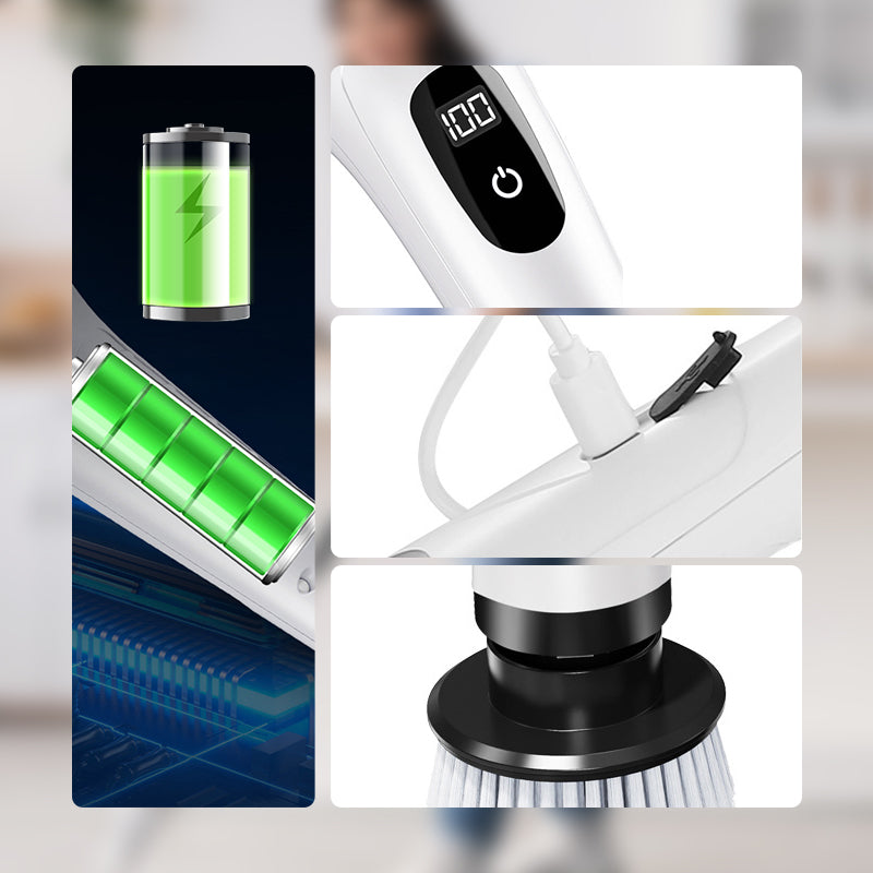 ⏳Time-Limited Special⏰8-in-1 Electric Cleaning Brush Set – Versatile Home Cleaning Made Easier ✨