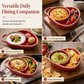 📢📢50% OFF !! ⏰Retro Ceramic Divided Baking Dish with Single Handle