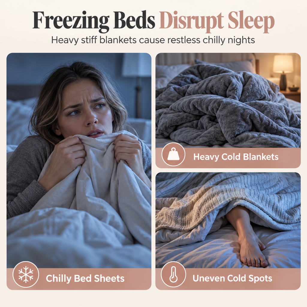 ⏳🔥LIMITED-TIME 50% OFF! ⏰Double-Sided Snowflake Velvet Winter Duvet: Thick, Warm, Stitched Grid, 3 Sizes❄️