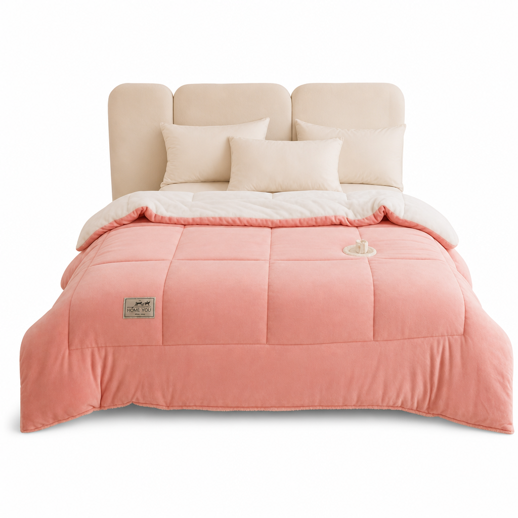 ⏳🔥LIMITED-TIME 50% OFF! ⏰Double-Sided Snowflake Velvet Winter Duvet: Thick, Warm, Stitched Grid, 3 Sizes❄️