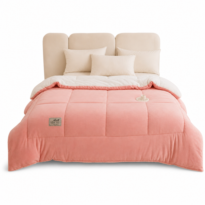 ⏳🔥LIMITED-TIME 50% OFF! ⏰Double-Sided Snowflake Velvet Winter Duvet: Thick, Warm, Stitched Grid, 3 Sizes❄️