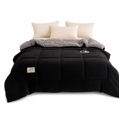 ⏳🔥LIMITED-TIME 50% OFF! ⏰Double-Sided Snowflake Velvet Winter Duvet: Thick, Warm, Stitched Grid, 3 Sizes❄️