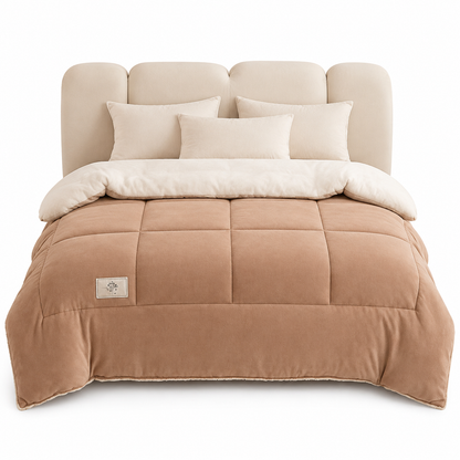 ⏳🔥LIMITED-TIME 50% OFF! ⏰Double-Sided Snowflake Velvet Winter Duvet: Thick, Warm, Stitched Grid, 3 Sizes❄️