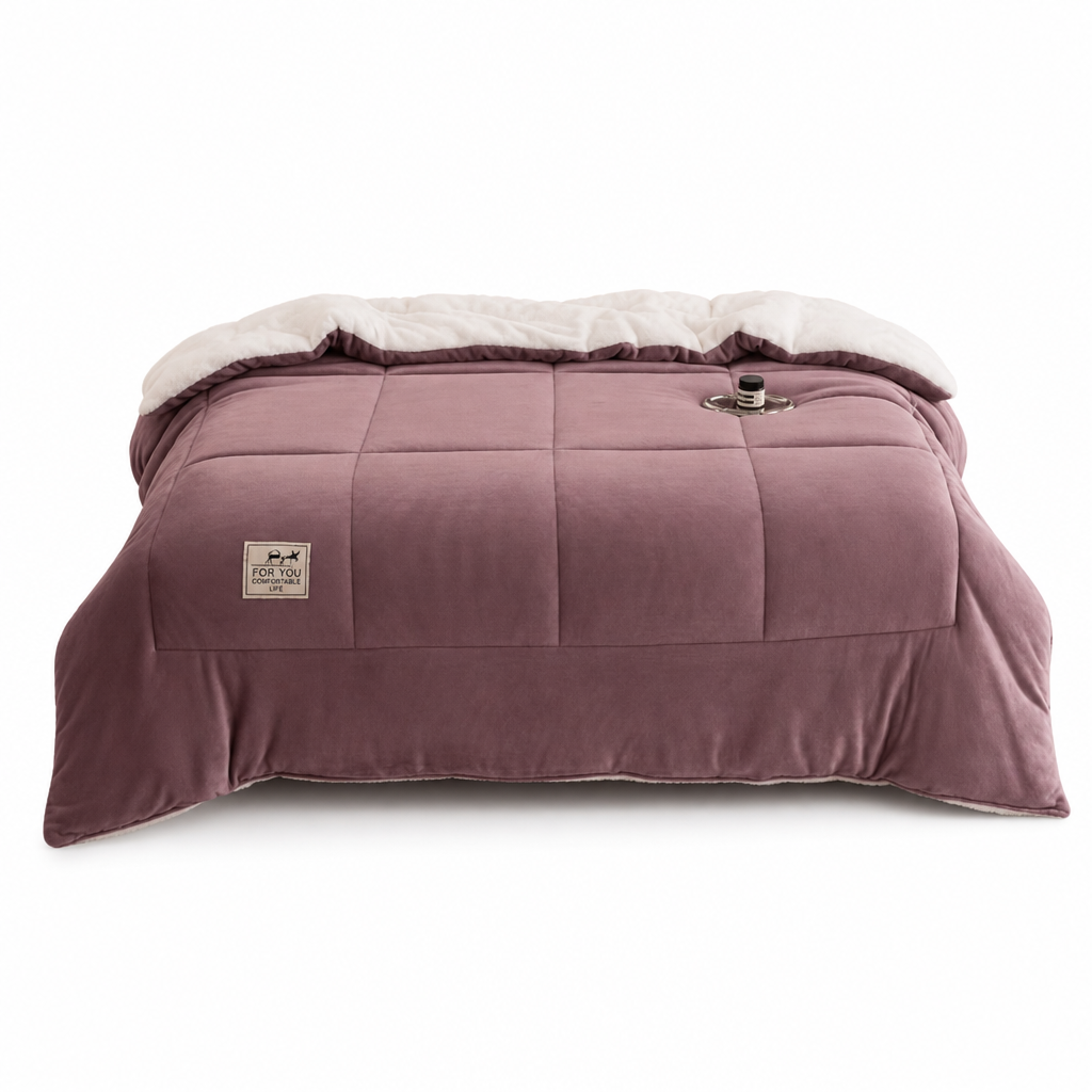 ⏳🔥LIMITED-TIME 50% OFF! ⏰Double-Sided Snowflake Velvet Winter Duvet: Thick, Warm, Stitched Grid, 3 Sizes❄️