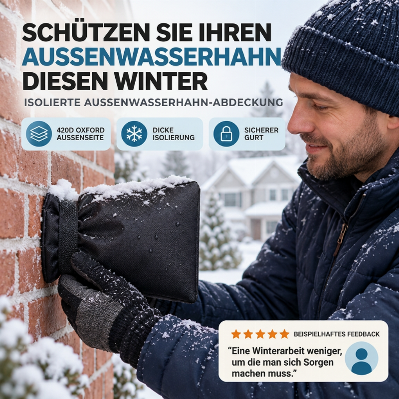 🚰 50% OFF! ❄️ Outdoor Faucet Cover – Winter freeze protection & insulated ✨