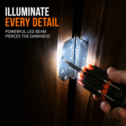 🎁 50% OFF💥 Folding Multi-Bit Screwdriver with LED