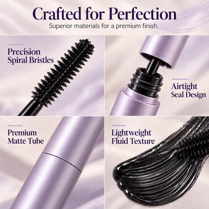 🌸 Waterproof Lengthening and Volumizing Long-lasting Mascara