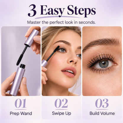 🌸 Waterproof Lengthening and Volumizing Long-lasting Mascara