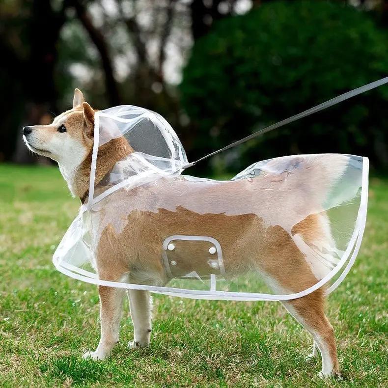 50% OFF 🐶 All-Weather Transparent Waterproof Dog Raincoat (All Sizes) ✨