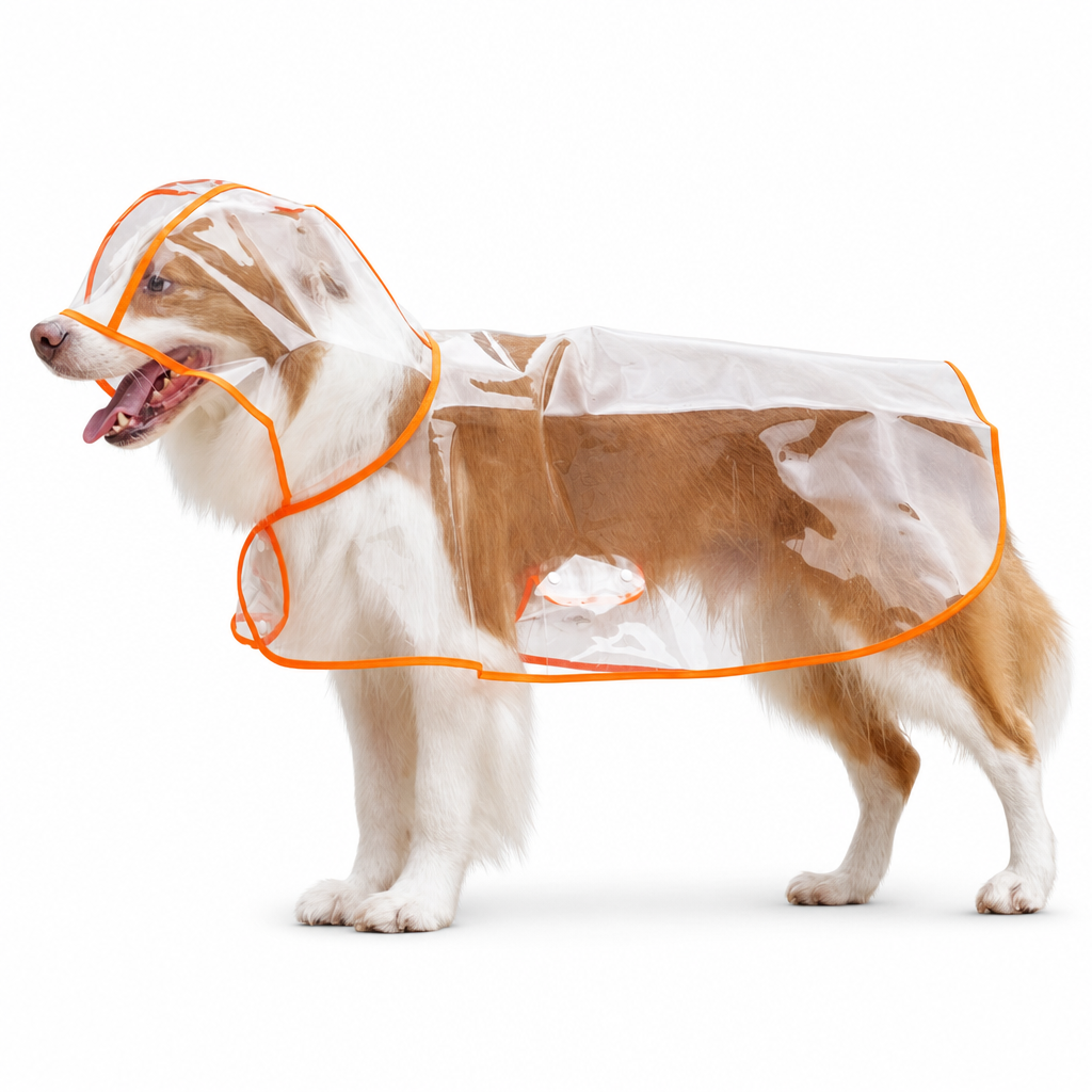 50% OFF 🐶 All-Weather Transparent Waterproof Dog Raincoat (All Sizes) ✨